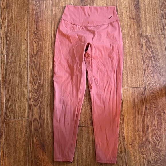 Gymshark Pants - Gymshark High-Waist Leggings - Rose Clay